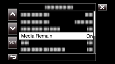C8C Display Settings Media Remain